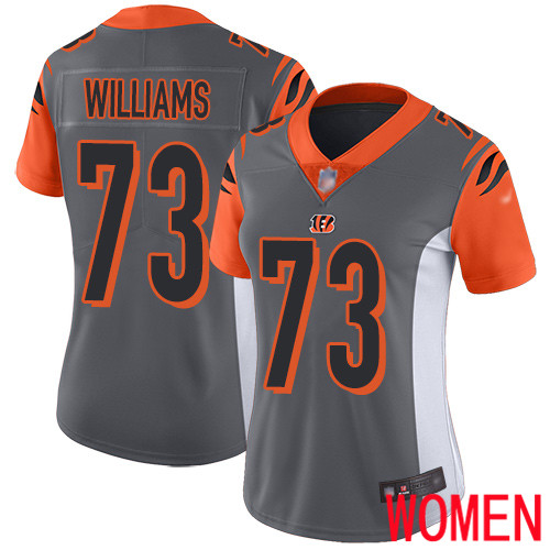 Cincinnati Bengals Limited Silver Women Jonah Williams Jersey NFL Footballl #73 Inverted Legend->cincinnati bengals->NFL Jersey